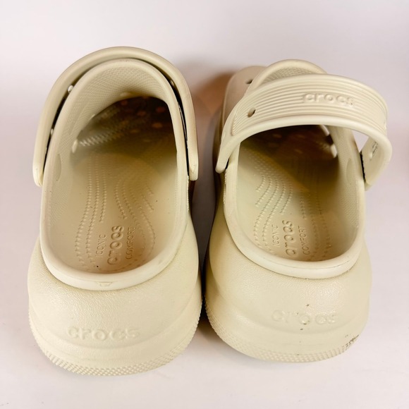 Crocs Classic Platform Clog Beige Women's Size 8 M8 W10 - Picture 4 of 7